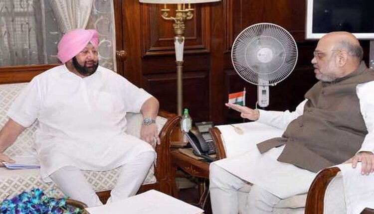 शाह के घर पहुंचे कैप्‍टन ,बीजेपी में शामिल हो सकते हैं